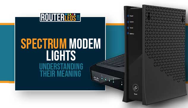 spectrum modem lights meaning