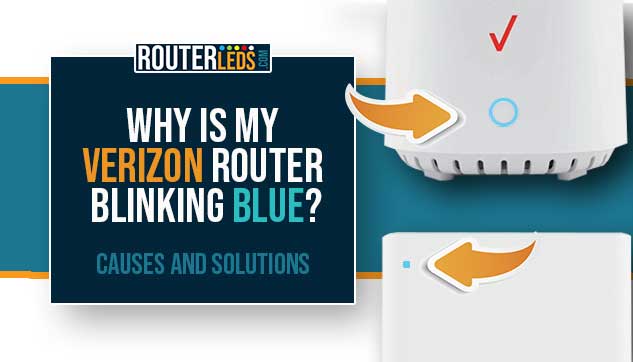 verizon router blinking blue