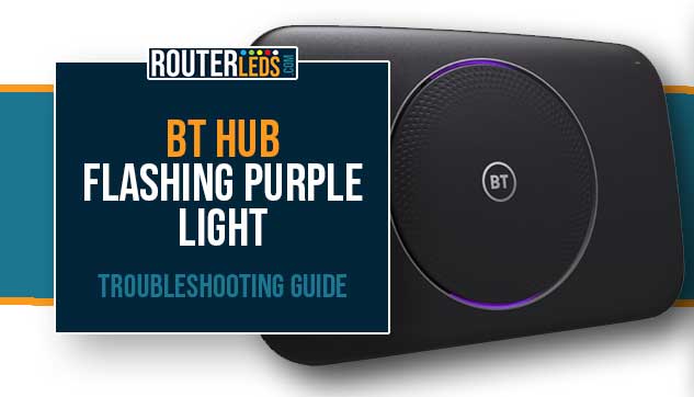 BT Hub flashing purple light
