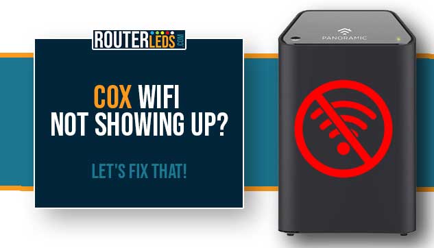 Cox WiFi Not Showing Up