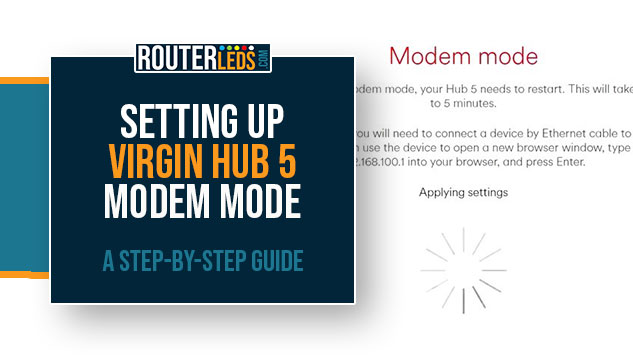 Virgin Hub 5 Modem Mode