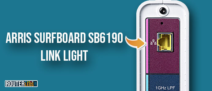 Link light on Arris Surfboard SB6190