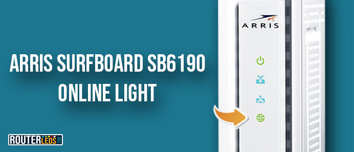Online light on Arris Surfboard SB6190