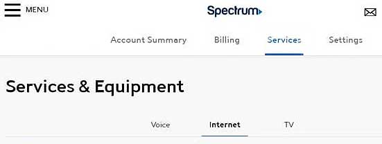 Spectrum net dashboard